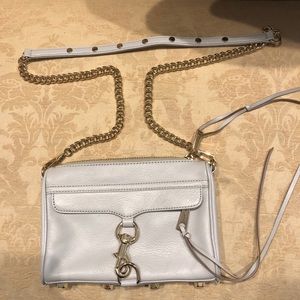 This is a light blue Rebecca Minkoff bag.